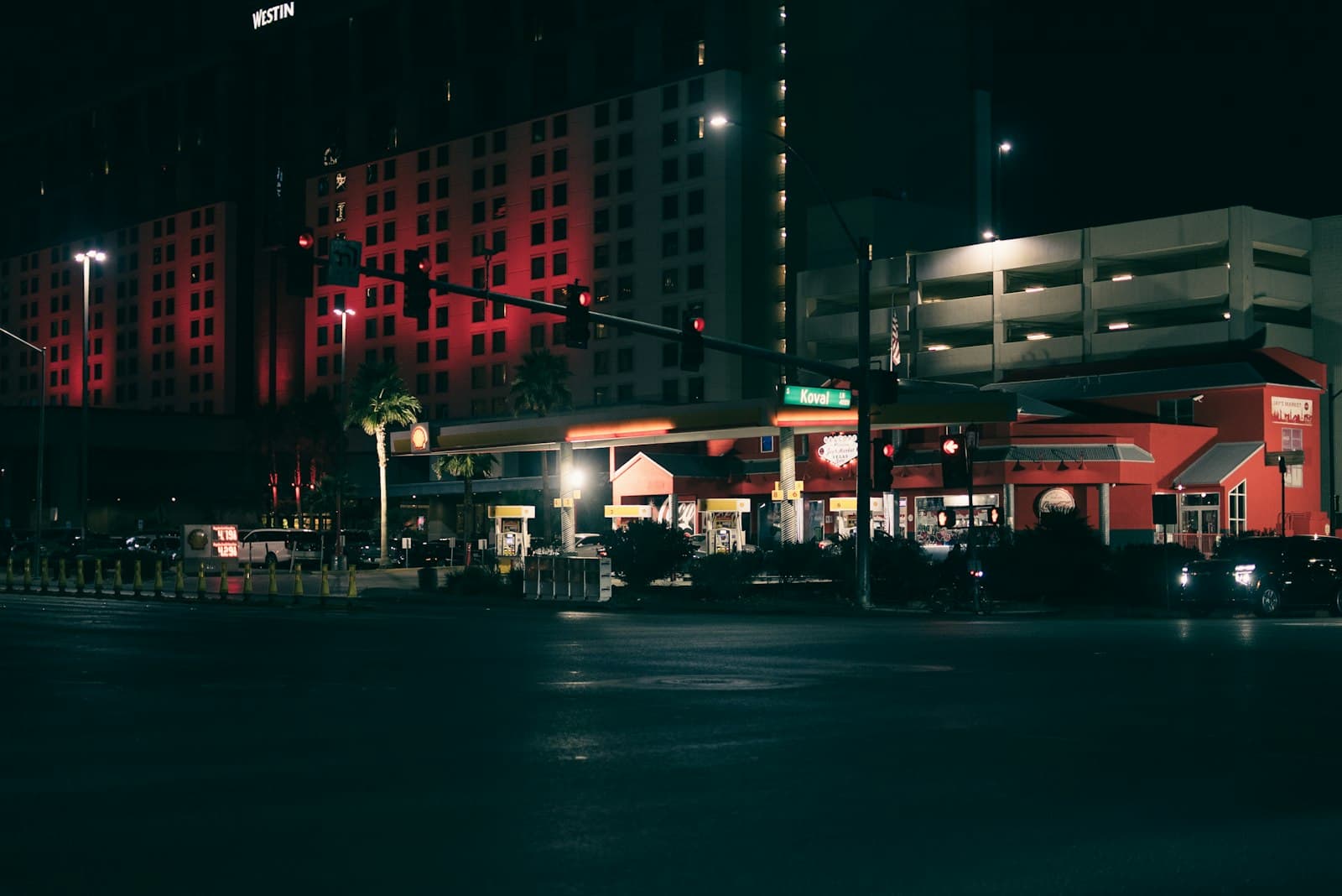 City nightlife lights